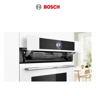 Bosch HSG7361W1 71公升 嵌入式蒸焗爐 (白色玻璃)